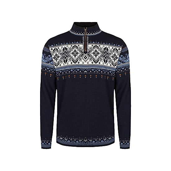 Dale of Norway BLYFJELL SWEATER, Navy - Blue Shadow - Offwhite