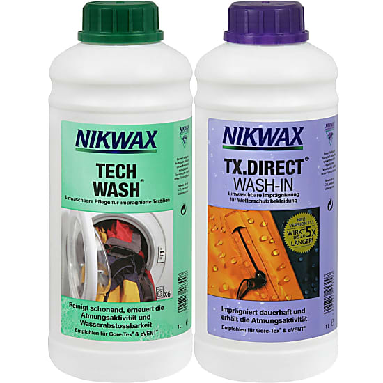 Buy Vaude NIKWAX TECH WASH + TX-DIRECT 2x1L, Uni online now - www