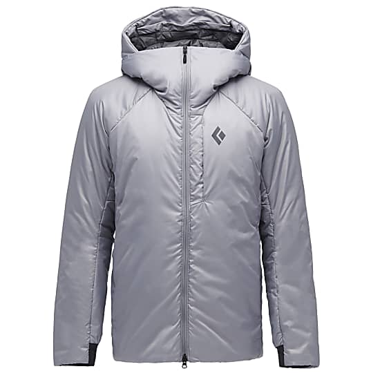 Black Diamond M BELAY PARKA Pewter Free Shipping starts at 60