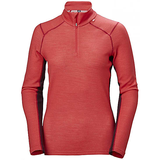 Helly Hansen W LIFA MERINO MIDWEIGHT 1/2 ZIP, Cayenne