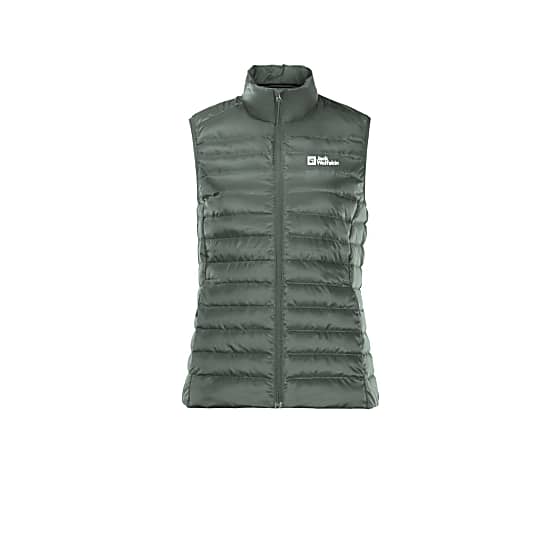 Jack Wolfskin W PACK & GO DOWN VEST, Hedge Green