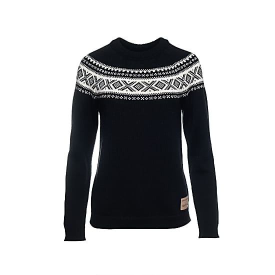 Dale of Norway W VAGSOY SWEATER, Black - Offwhite