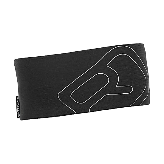 Ortovox MERINO COOL LOGO HEADBAND (MODELL WINTER 2016), Black Steel