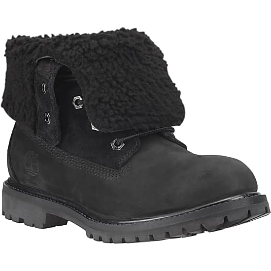 Timberland W AUTHENTICS TEDDY FLEECE FOLD DOWN BOOT Black Nubuck
