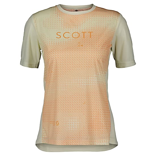 Scott W TRAIL FLOW S/SL TEE, Soft Yellow - Melon Orange
