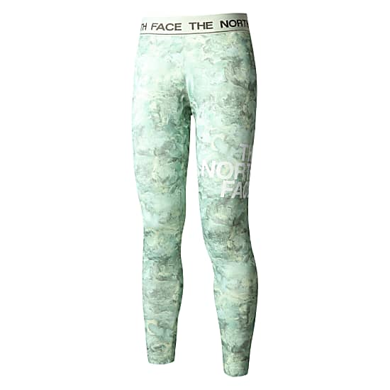 The North Face W FLEX MID RISE TIGHT, Lime Cream Grit Texture Print