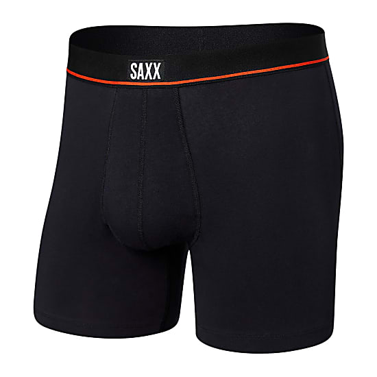 Saxx M NON-STOP STRETCH COTTON BOXER BRIEF, Black