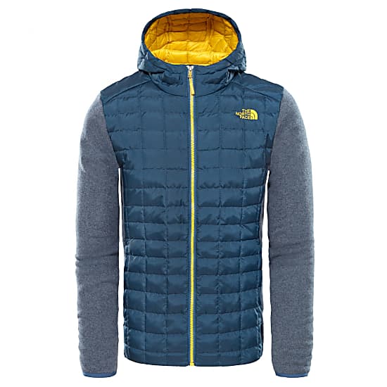 The North Face M THERMOBALL GORDON LYONS HOODIE Shady Blue Grisaille Grey Heather