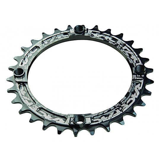 Race Face CHAINRING NARROW WIDE 4-BOLT 104MM 10/11/12-SPEED 30/32/34T, Black