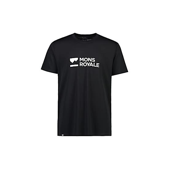 Mons Royale M ICON T-SHIRT, Black - Mons Logo