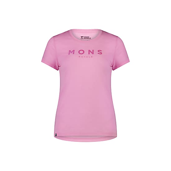 Mons Royale W ICON TEE, Pop Pink