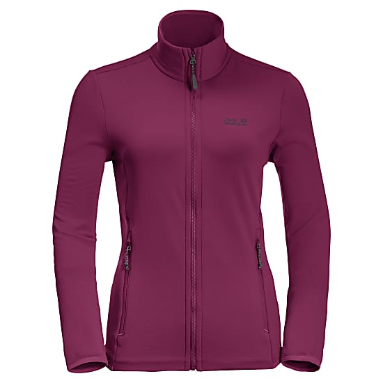 Jack Wolfskin W PEAK GRID FLEECE Wild Berry Fast and cheap