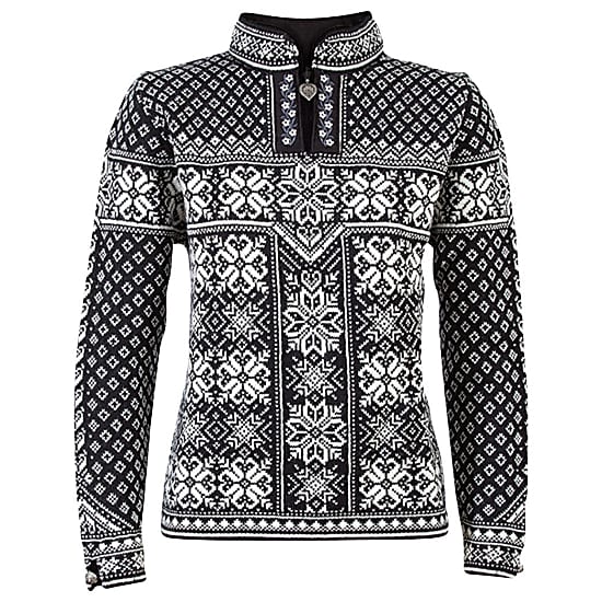 Dale of Norway W PEACE SWEATER, Black - Offwhite