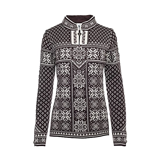 Dale of Norway W PEACE SWEATER, Aubergine - Offwhite