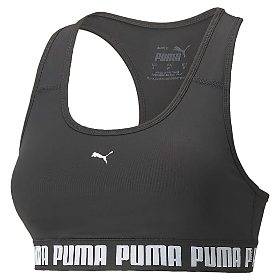 Puma W MID IMPACT PUMA STRONG BRA, Puma Black