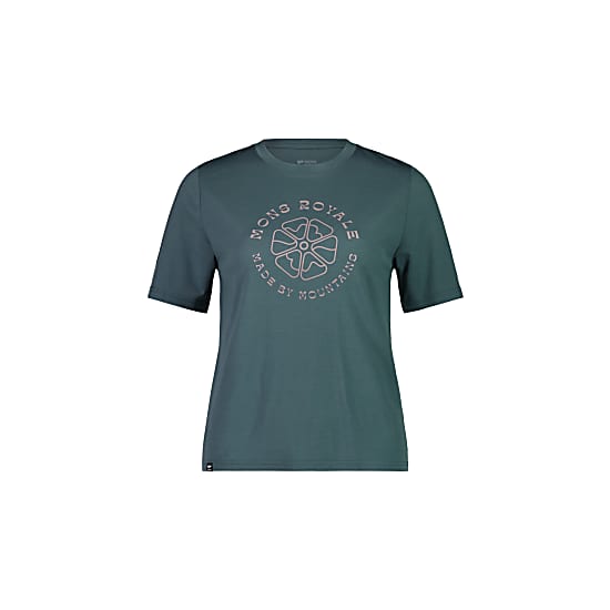 Mons Royale W ICON RELAXED TEE, Burnt Sage - Flower Icon