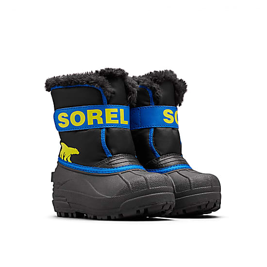 Sorel KIDS SNOW COMMANDER, Black - Super Blue
