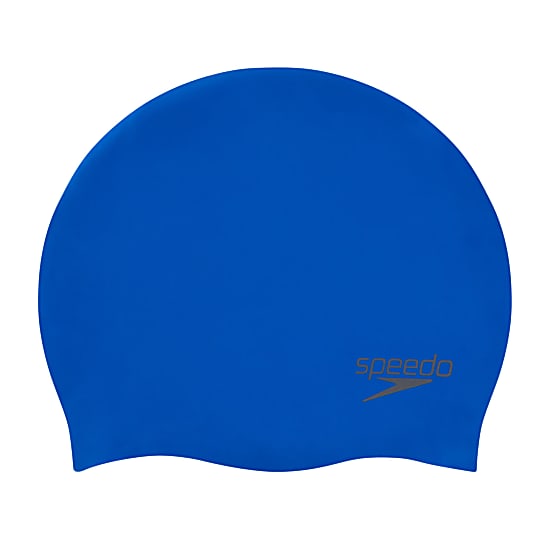 Speedo PLAIN MOULDED SILICONE CAP, Neon Blue