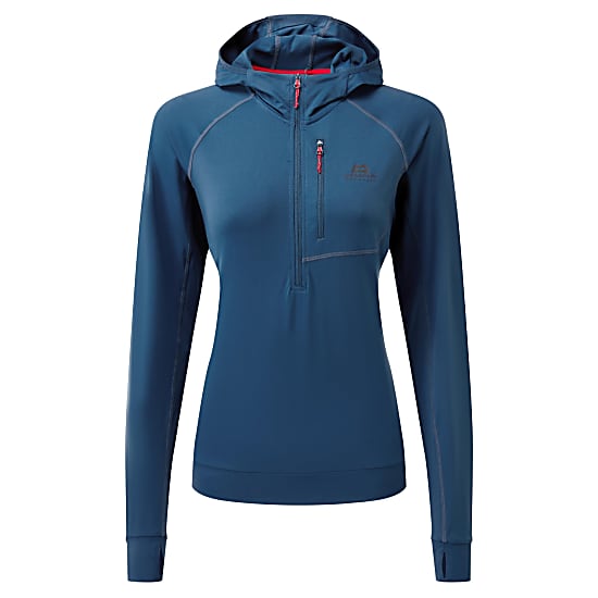 Mountain Equipment W AIGUILLE HOODED TOP , Majolica Blue