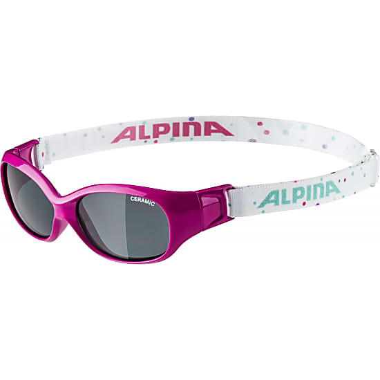 Alpina KIDS SPORTS FLEXXY, Pink - Dots - Black