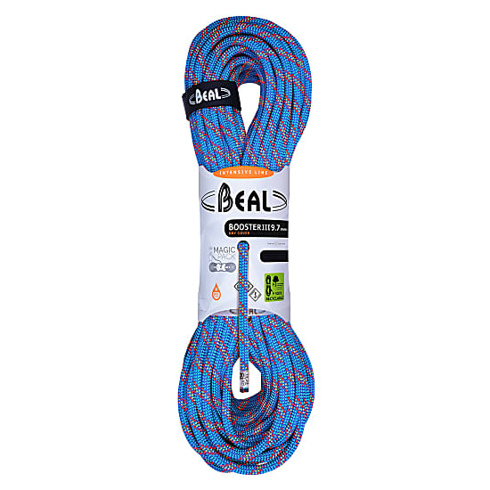 Beal BOOSTER III UNICORE 9.7MM 60M DRY COVER, Blue
