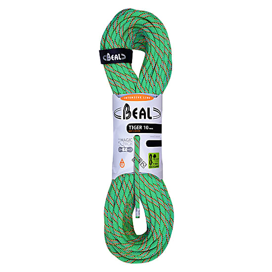 Beal TIGER UNICORE 10MM 60M DRY COVER, Green