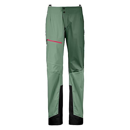 Ortovox W 3L ORTLER PANTS, Green Isar