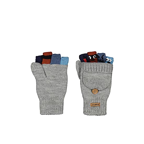 Barts KIDS PUPPETEER BUMGLOVES, Heather Grey