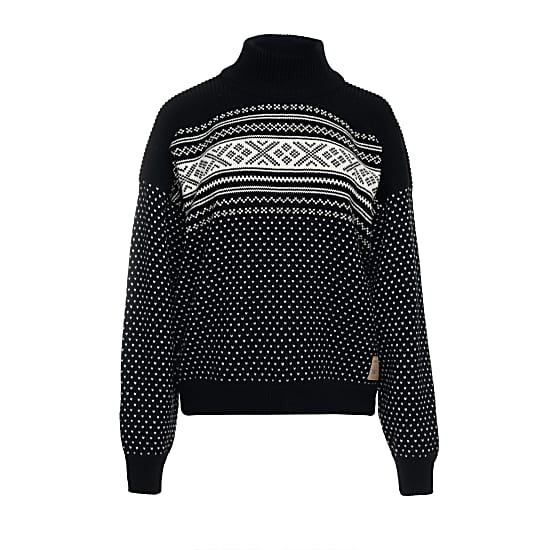 Dale of Norway W VALLOY SWEATER, Black - Offwhite