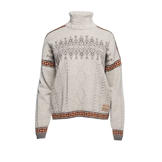Dale of Norway W ASPOY SWEATER, Sand - Copper - Mountainstone