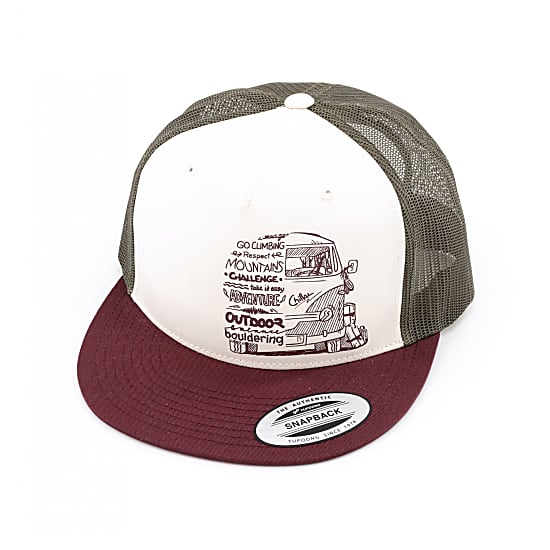 Chillaz LETTERING BUS CAP, Red/Olive