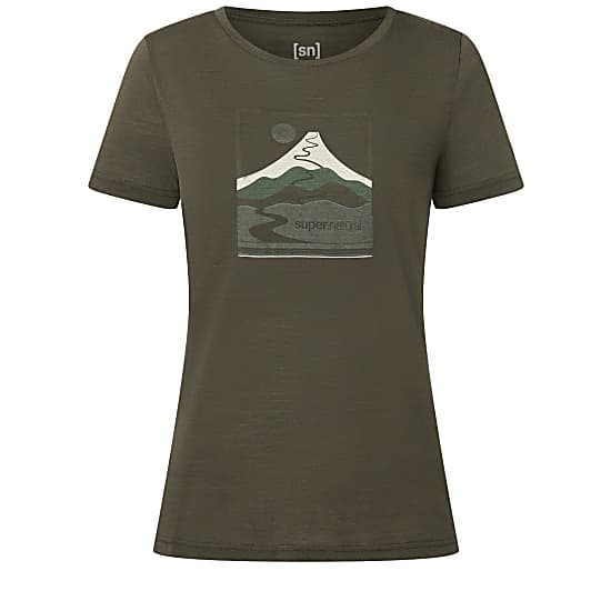Super.Natural W TRACE HILL TEE, Black Ink - Various