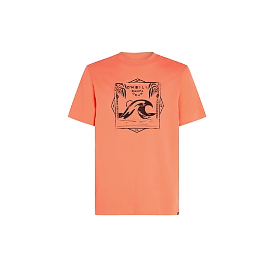 ONeill M MIX AND MATCH WAVE T-SHIRT, Living Coral