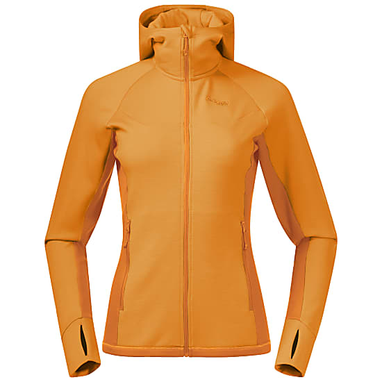 Bergans CECILIE WOOL HOOD JACKET, Lush Yellow - Cloudberry Yellow
