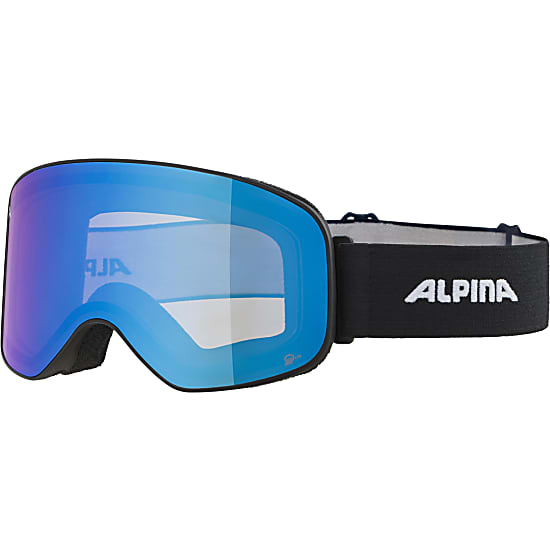 Alpina SLOPE Q-LITE, Black Matt - Mirror Blue