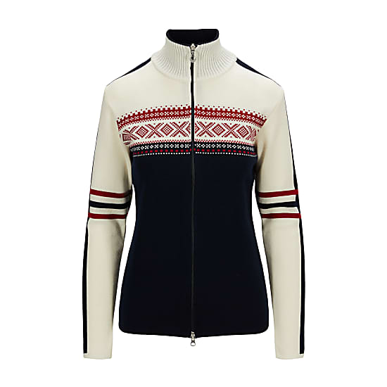 Dale of Norway W SNONIPA JACKET, Marine - Offwhite - Red Rose