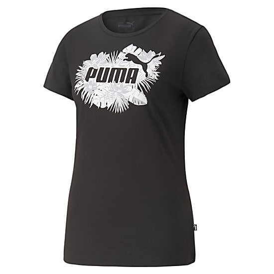 Puma W ESS+ FLOWER POWER TEE, Puma Black