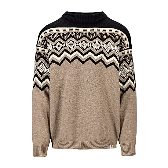 Dale of Norway M RANDABERG SWEATER, Brown - Black - Offwhite