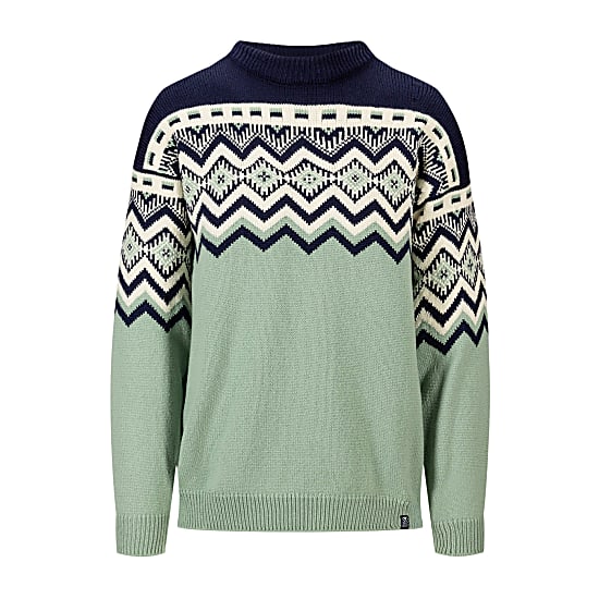 Dale of Norway M RANDABERG SWEATER, Dusty Green - Navy - Offwhite