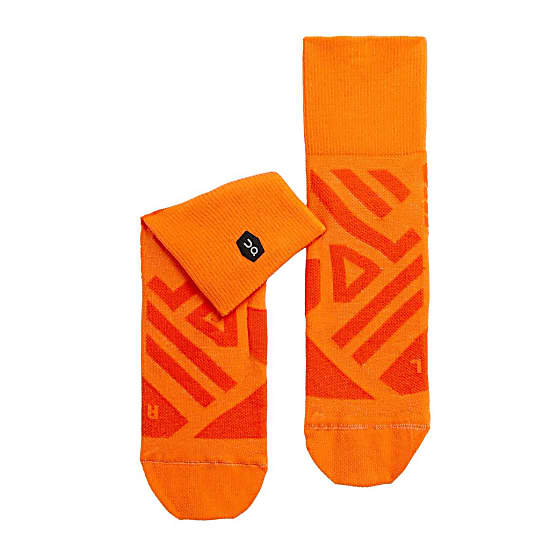 On Running W PERFORMANCE MID SOCK, Flame - Spice