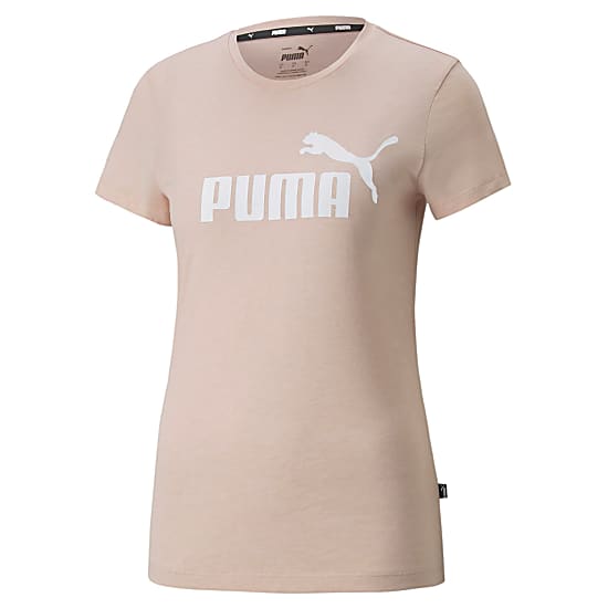 Puma W ESSENTIALS LOGO HEATHER TEE, Rose Quartz