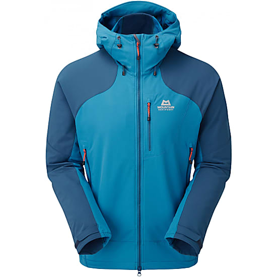 Mountain Equipment M FRONTIER HOODED JACKET, Alto Blue - Majolica Blue