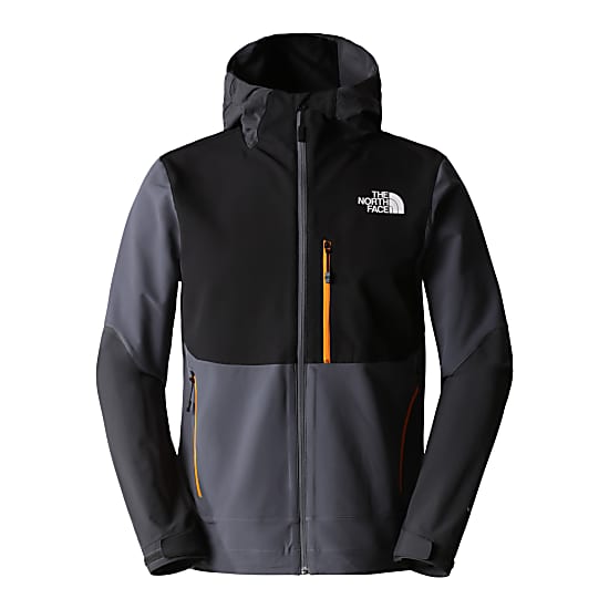 The North Face M DAWN TURN HYBRID SOFTSHELL JACKET Vanadis Grey Asphalt Grey TNF Black Free Shipping starts at 60 www.exxpozed.eu