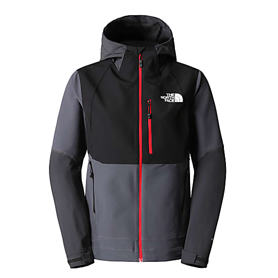 The North Face W DAWN TURN HYBRID SOFTSHELL JACKET Vanadis Grey Asphalt Grey TNF Black Free Shipping starts at 60 www.exxpozed