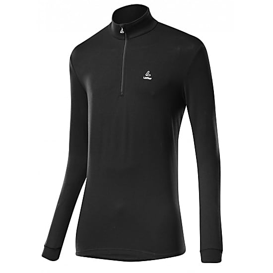 Loeffler M TRANSTEX SWEATER BASIC, Schwarz