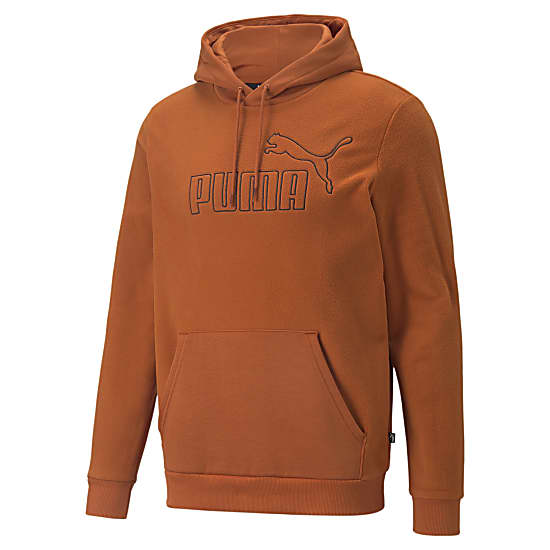 Puma M ESSENTIALS ELEVATED POLARFLEECE HOODIE Warm Chestnut