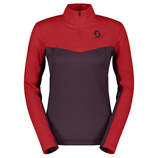 Buy Scott W DEFINED LIGHT PULLOVER Power Red Rich Purple online now www.exxpozed