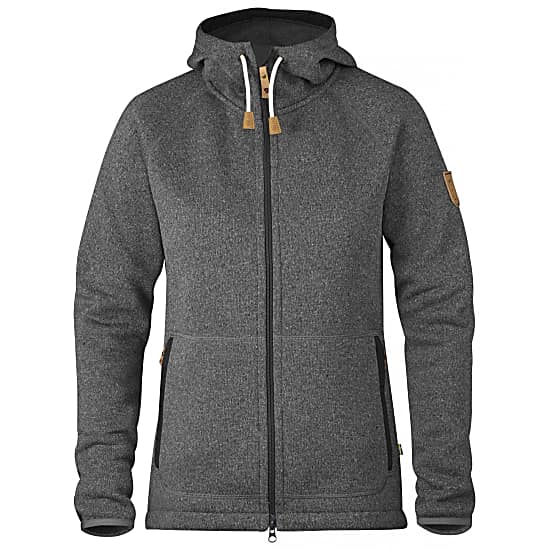 Fjallraven W OVIK FLEECE HOODIE Dark Grey Free Shipping starts at 60 www.exxpozed.eu