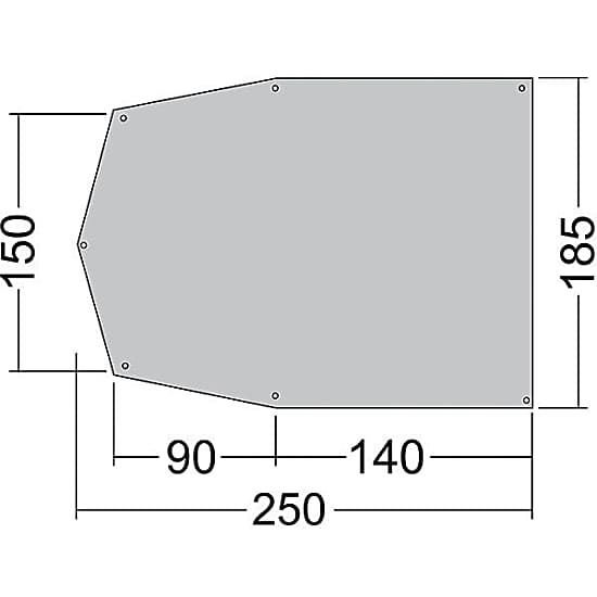 Tatonka ZELTUNTERLAGE 250x185, Weiß