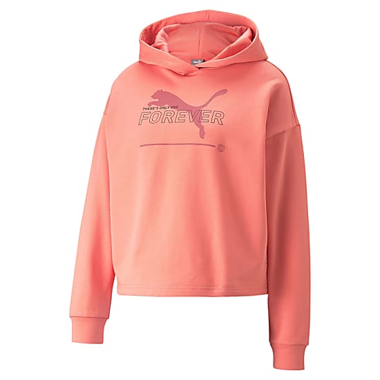 Buy Puma W ESS BETTER HOODIE TR Hibiscus Flower online now www.exxpozed